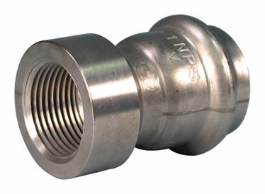 1-1/2" Vic-Press Female Adapter 304 Stainless Style P599