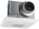 WhisperCeiling DC 50-80-110 CFM Bathroom Fan with LED Light