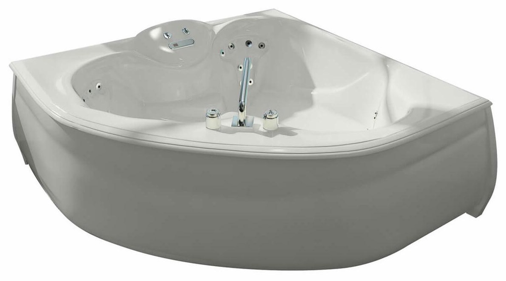 Kashmir 60" x 60" Center Drain Corner Bathtub