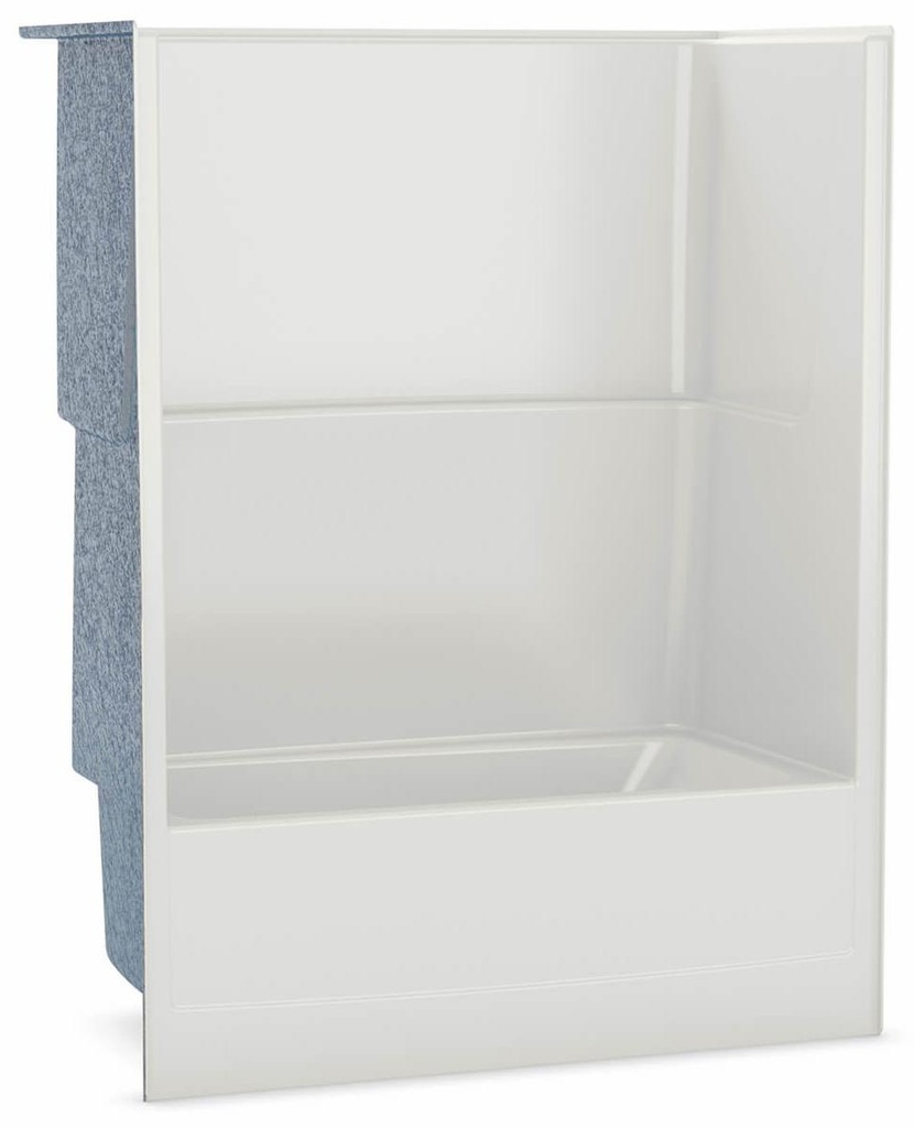 TSEA Plus 60" x 32" RH Drain Alcove 1-Piece Tub & Shower