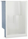 SS3648 Center Drain Alcove 1-Piece Shower with RH Seat