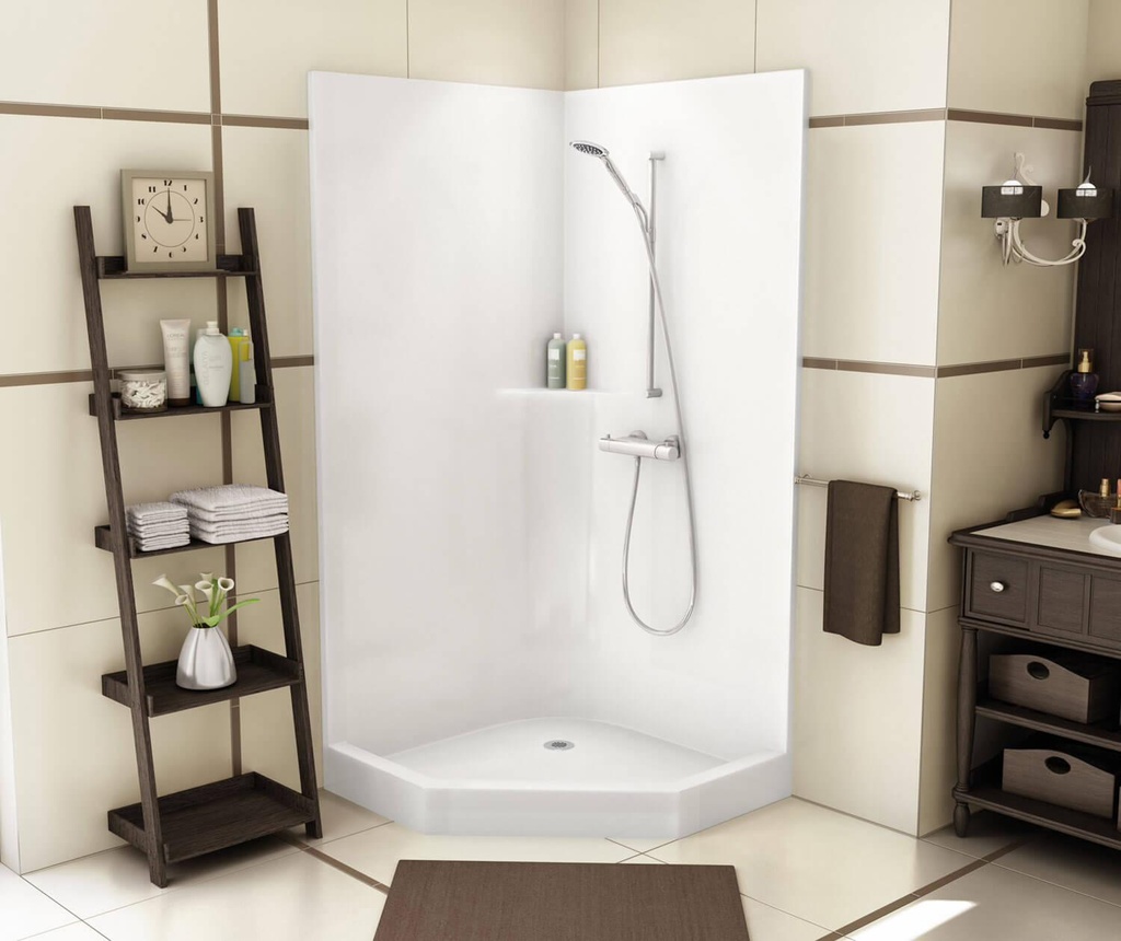CSS36 38 Neo-Angle Center Crain Corner 1-Piece Shower