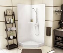 CSS36 38 Neo-Angle Center Crain Corner 1-Piece Shower