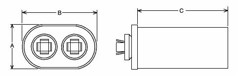 Capacitor - 15/370 Single Oval