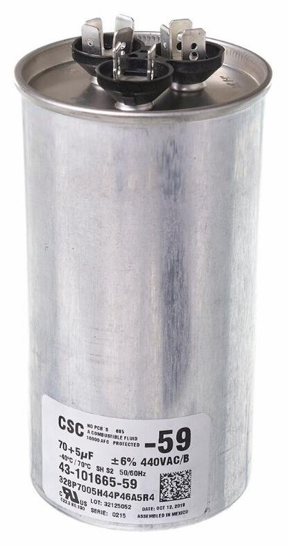 Capacitor - 70/5/440 Dual Round