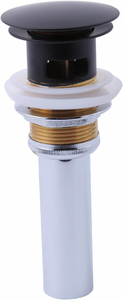 Push Pop-Up Drain with Overflow