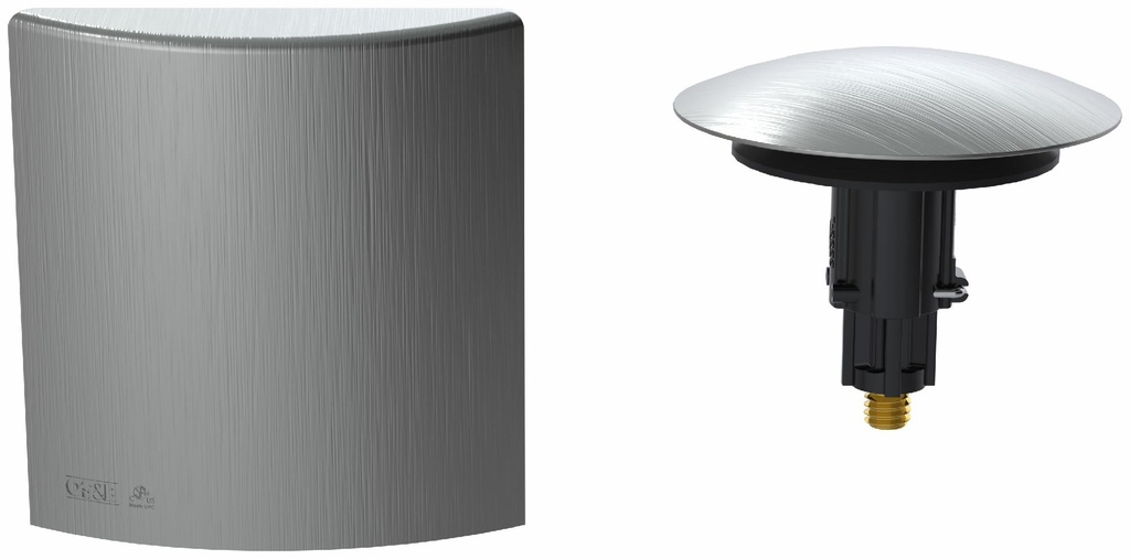 Clicker Waste & Overflow Trim Kit with Square Slide-On