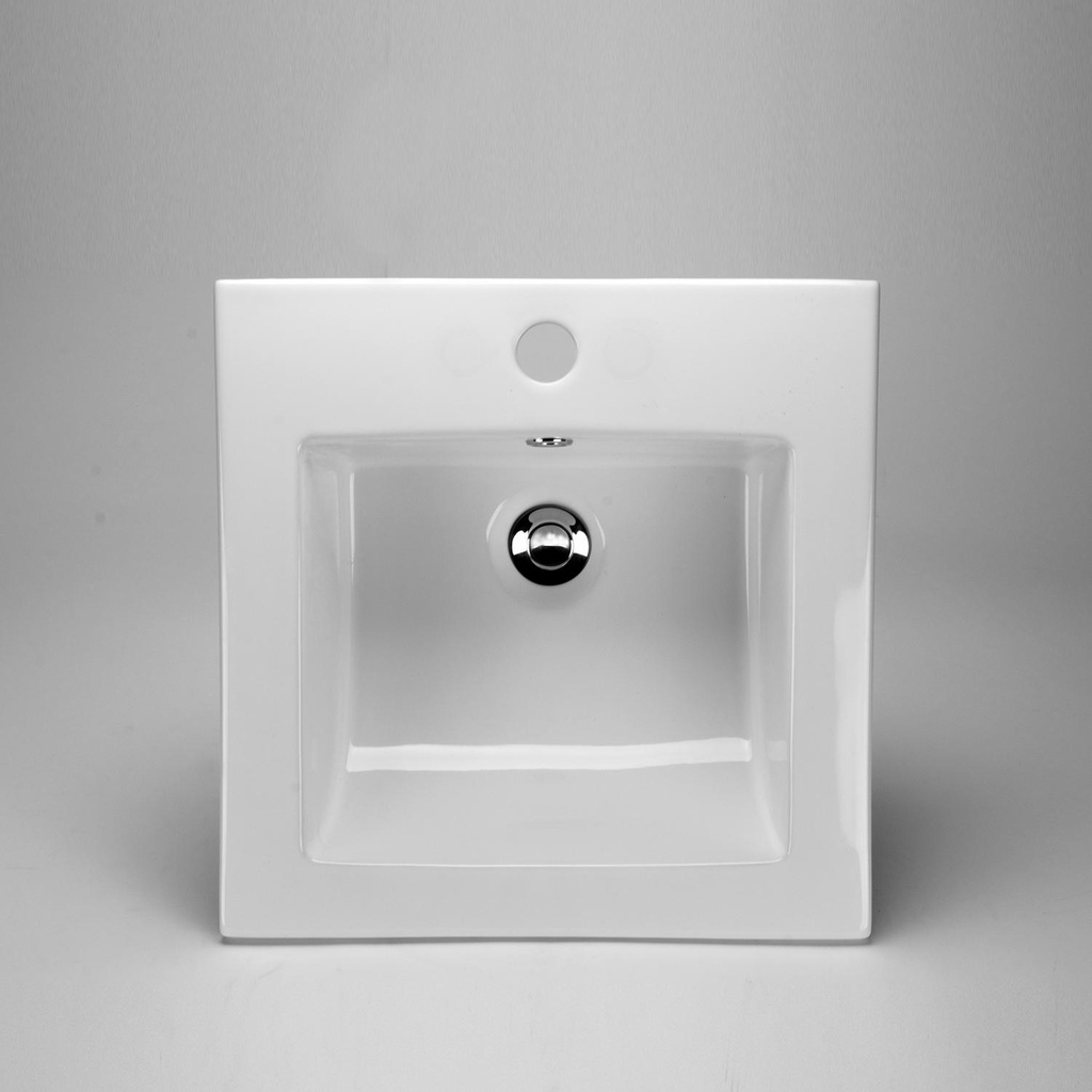 1-Hole Drop-In Bathroom Sink