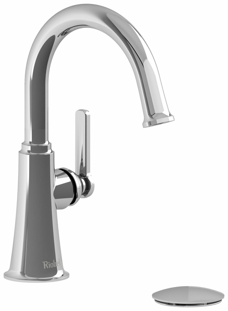 Momenti Single Hole Bathroom Faucet with C-Spout with J-Shaped Handles 1.2 GPM