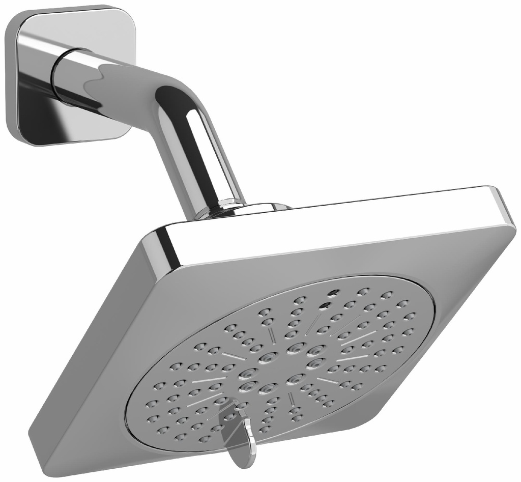 Salome / Equinox 6" 2-Function Square Showerhead with Arm
