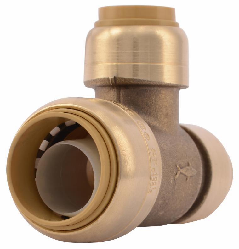 3/4" x 1/2" x 1/2" Reducing Tee Lead Free