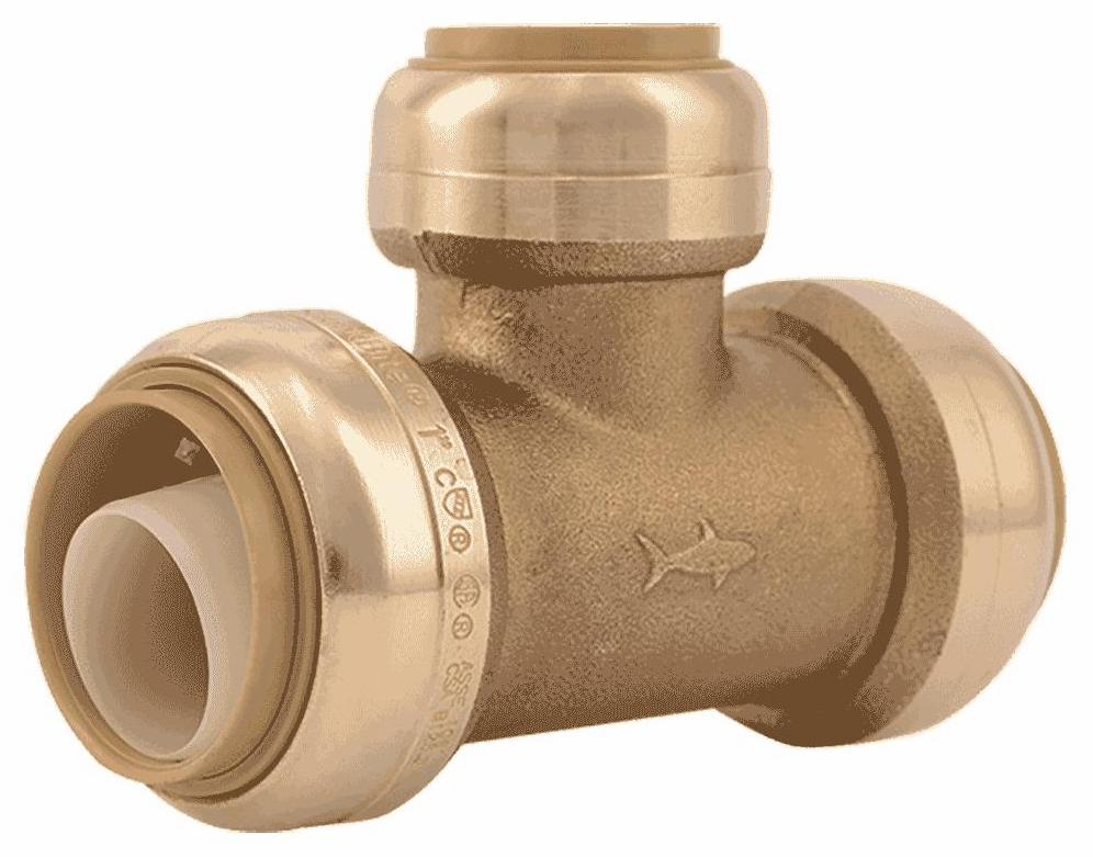 1" x 1" x 3/4" Reducing Tee Lead Free