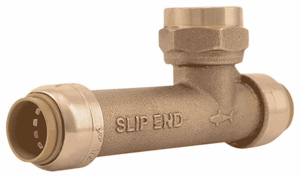 1/2" x 1/2" x 1/2" FPT Centre Slip Tee Lead Free