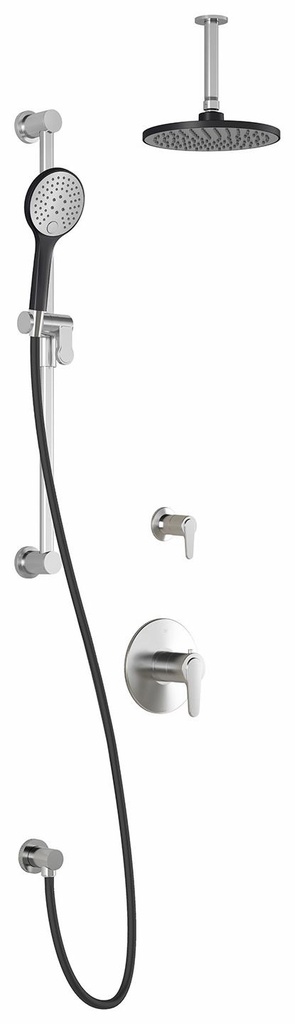 Kontour TD2 Standard Thermostatic Shower System with Vertical Ceiling Arm