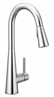 Sleek Kitchen Faucet with Pulldown Spray