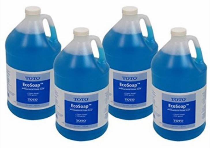 TOTO Antibacterial Foam Soap Pack of Four 1 Gallon Bottles