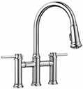 Empressa Bridge Kitchen Faucet with Pulldown Spray