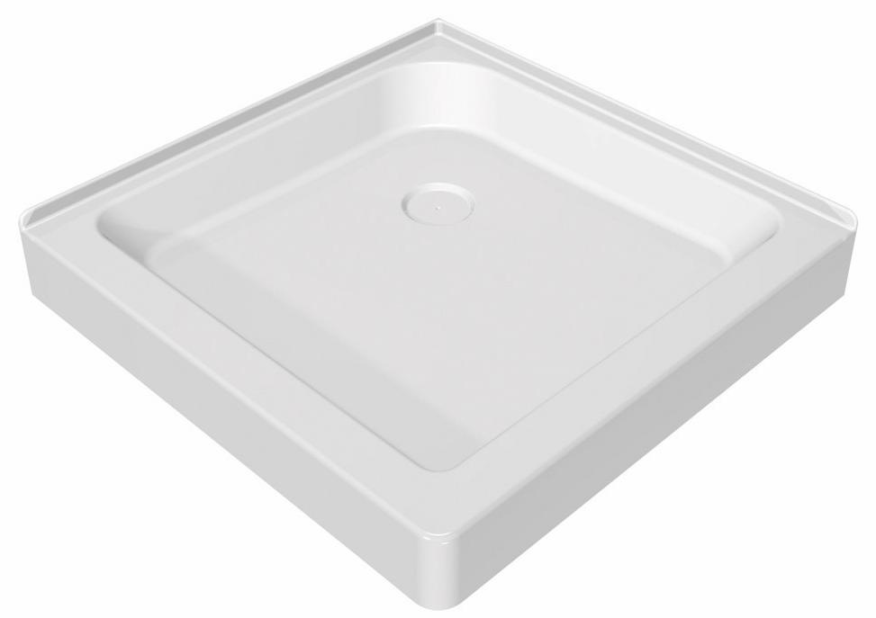 36" x 36" Center Drain Alcove Shower Base