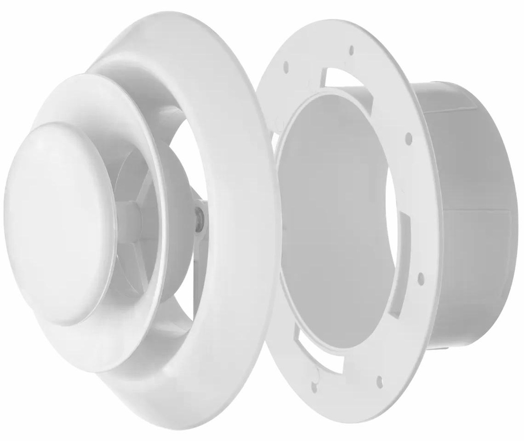 8" Prem Round Air Diffuser WHT