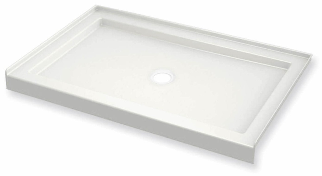 B3Square 6036 Center Drain Right Corner Shower Base