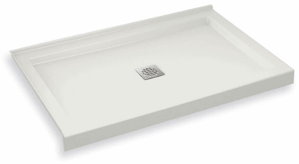 B3Square 4832 Center Drain Left Corner Shower Base