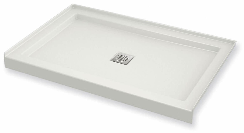 B3Square 4836 Center Drain Alcove Shower Base