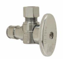 ANG VLV 1/2" NOM CE BRB X 3/8" OD CMP CP LF - BULK