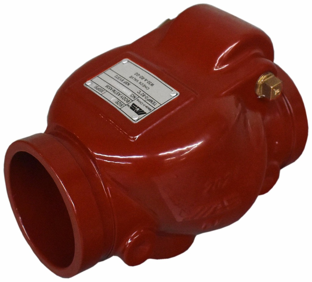 079-30054 MAS W30-A-RD-GG 3 300PSI DI GRV RES SWING CHECK