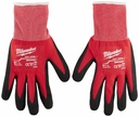 (6) CUT 1 NITRILE GLOVES - L