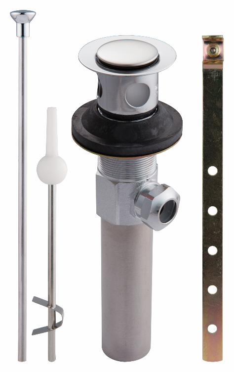 2-Piece Mechanical Pop-Up Bathroom Sink Drain with Overflow