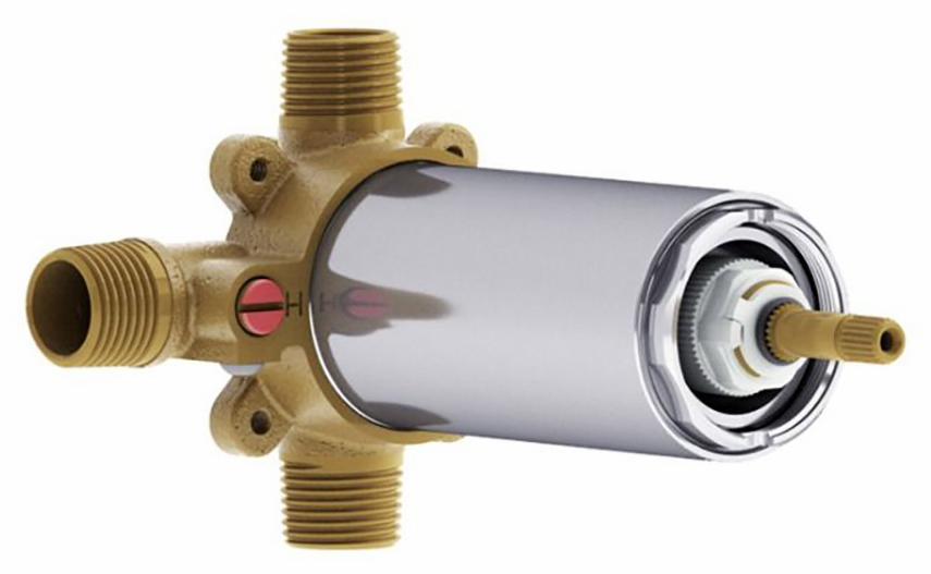 2-Way Thermostatic Coaxial Rough-In Valve with Diverter