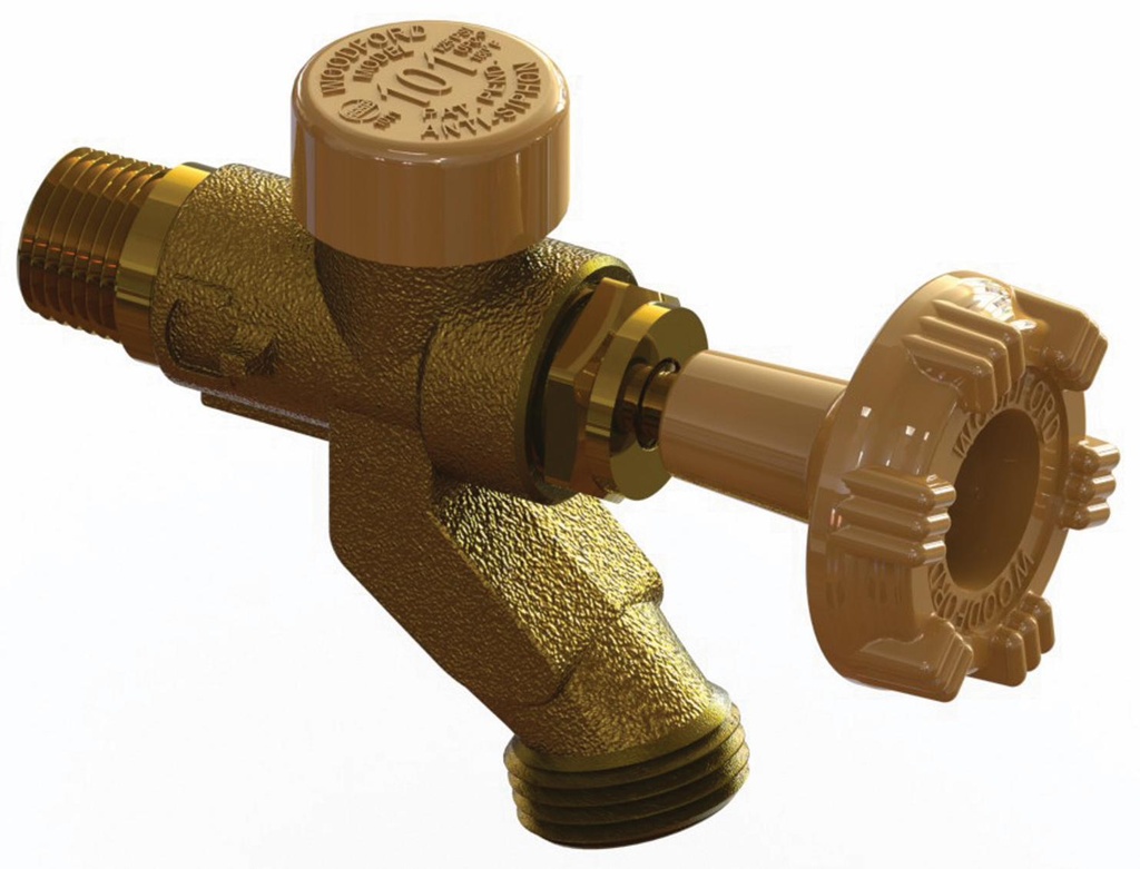 Model 101 Wall Faucet CP Inlet, Bulk Pack