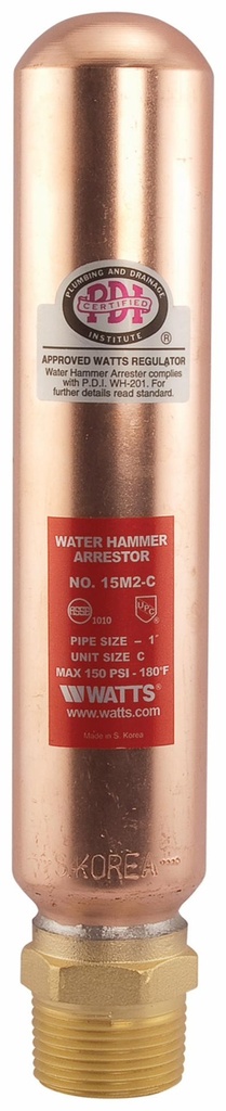 1 In LF15M2-C 1 Water Hammer Arrestor