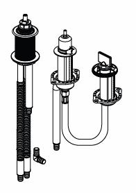 Flexible Rough-In for 3-Hole Roman Tub with Hand Shower (Pex Connections)