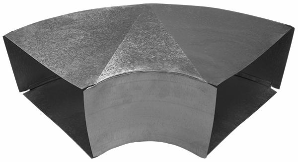 8" x 12" Long Way 90 Degree Duct Elbow