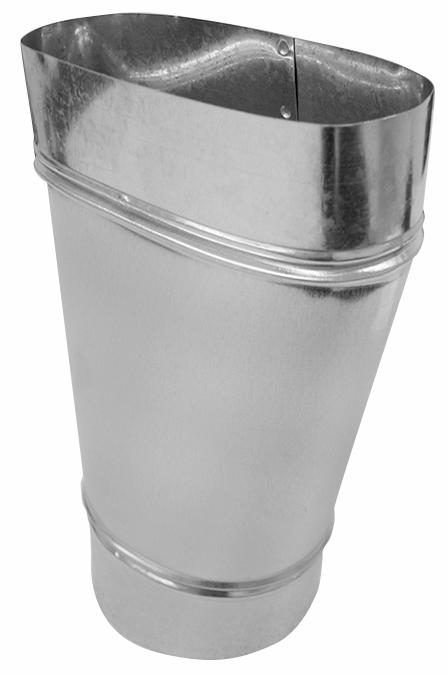 5" Round to 6" Oval (3 x 7-3/4) Universal Boot