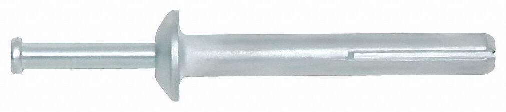 1/4" X 1-1/4" Zamac Nailin Hammer Drive Anchor, Mushroom Head (100/Pkg)