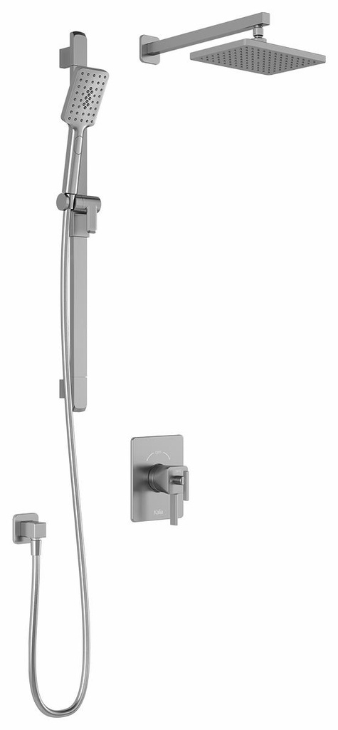 SquareOne TCD1 Thermostatic Coaxial Shower System with Wall Arm (less valve)
