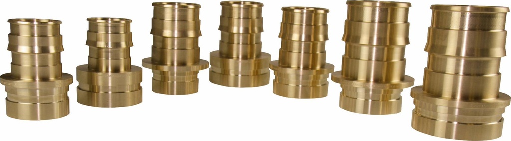 ProPEX LF Groove Fitting Adapter, 2" PEX LF Brass x 2" IPS Groove