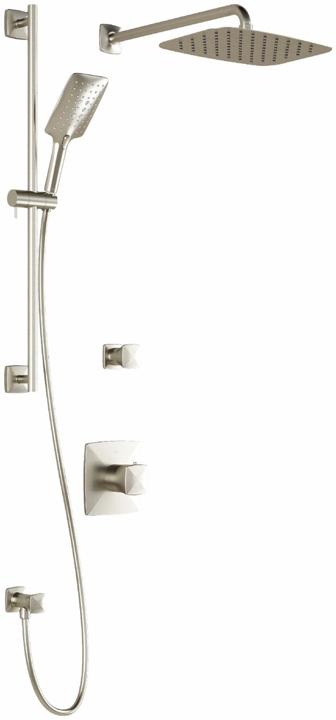 Umani T2 Premia Thermostatic Shower System with Wall Arm