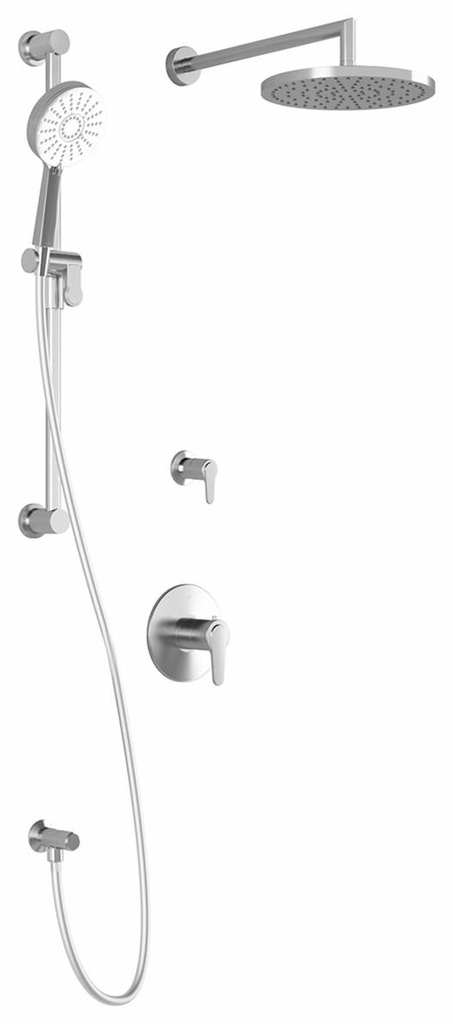 Kontour T2 Plus Thermostatic Shower System with Wall Arm