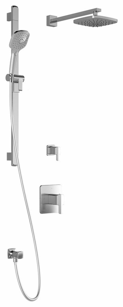 Grafik T2 Thermostatic Shower System with Wall Arm