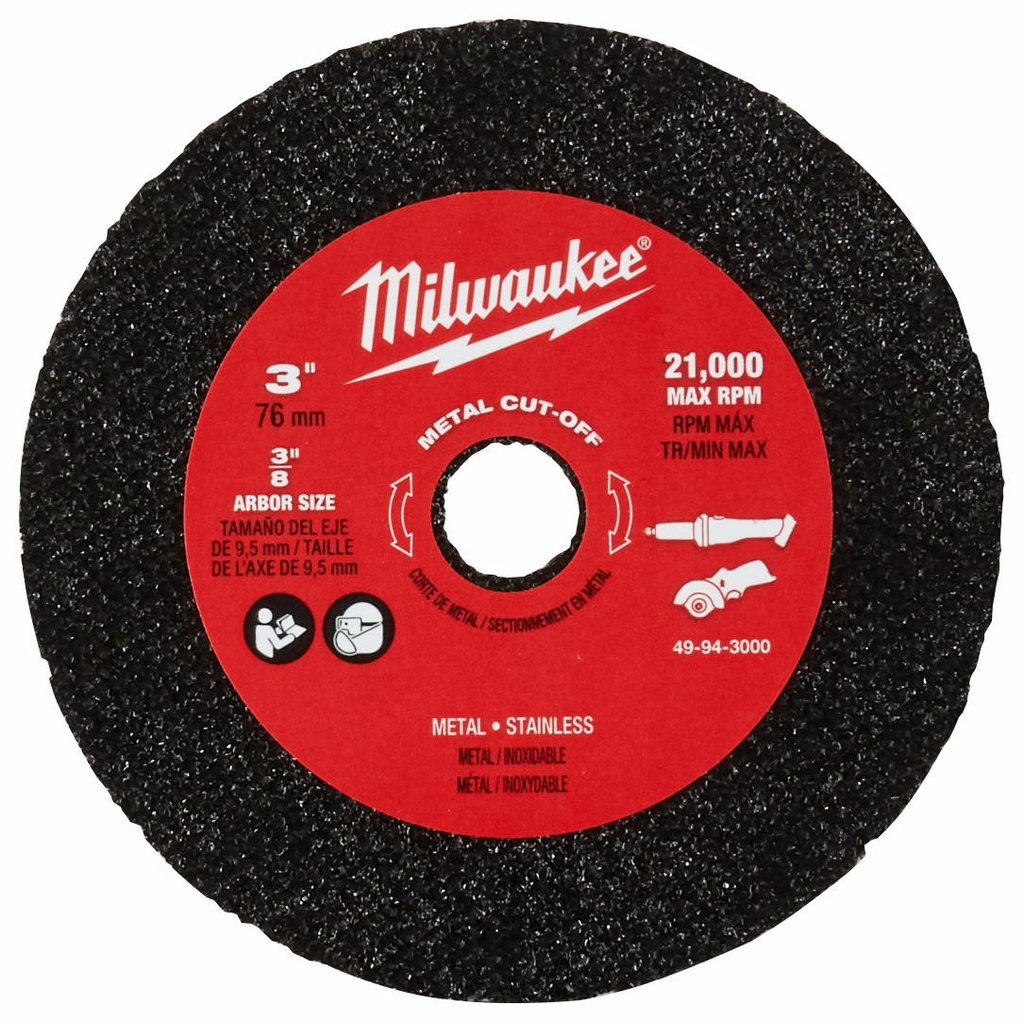 3" METAL CUT OFF WHEEL 3PK