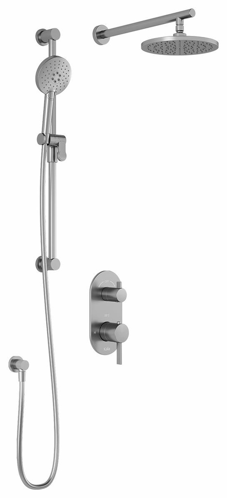RoundOne TD2 Thermostatic Integrated Diverter Shower System with Wall Arm