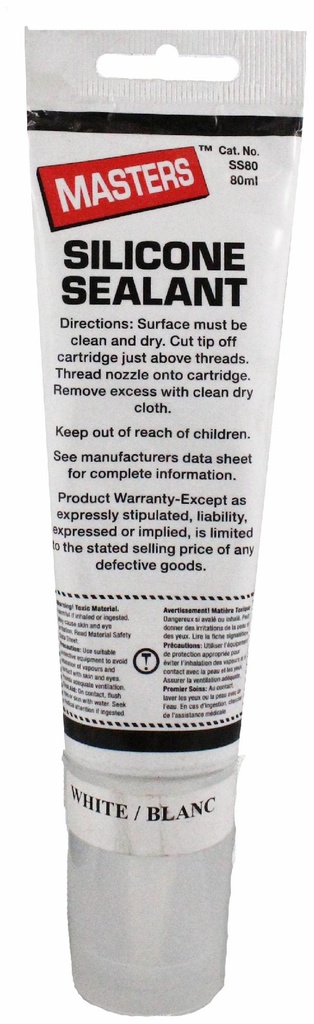 White Silicone Sealant 80ml Tube