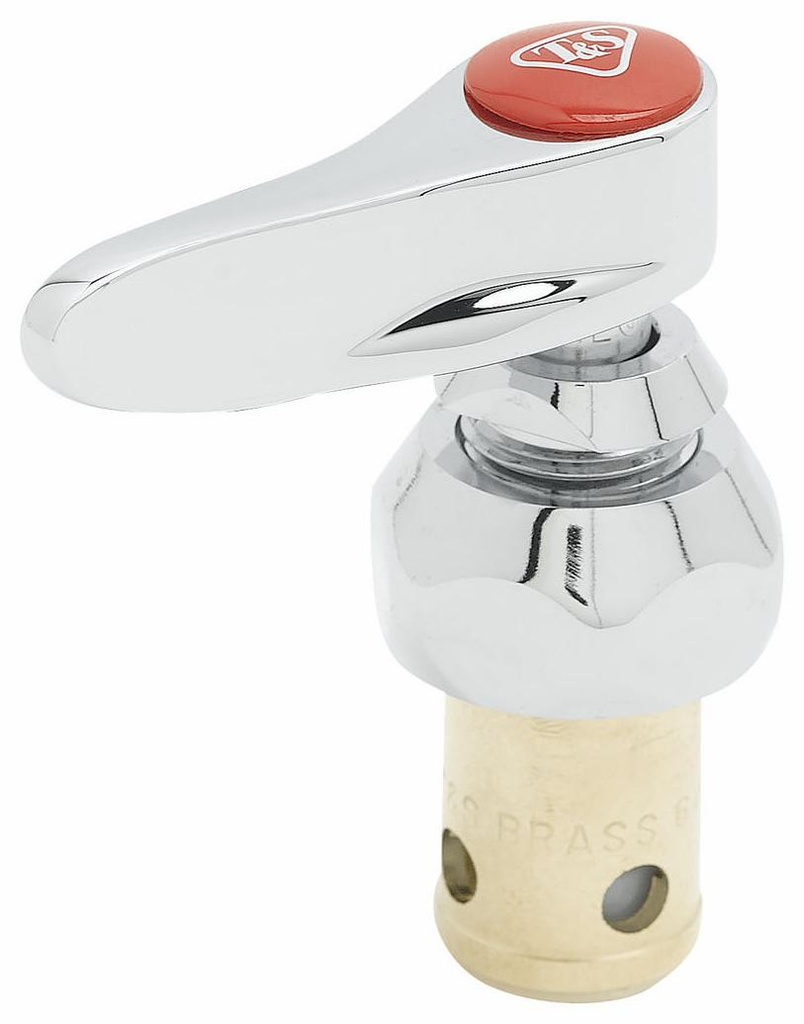 Eterna Cartridge w/ Spring Check, Right Hand (Hot), Lever Handle, Screw & Red Index Button "New-Style"