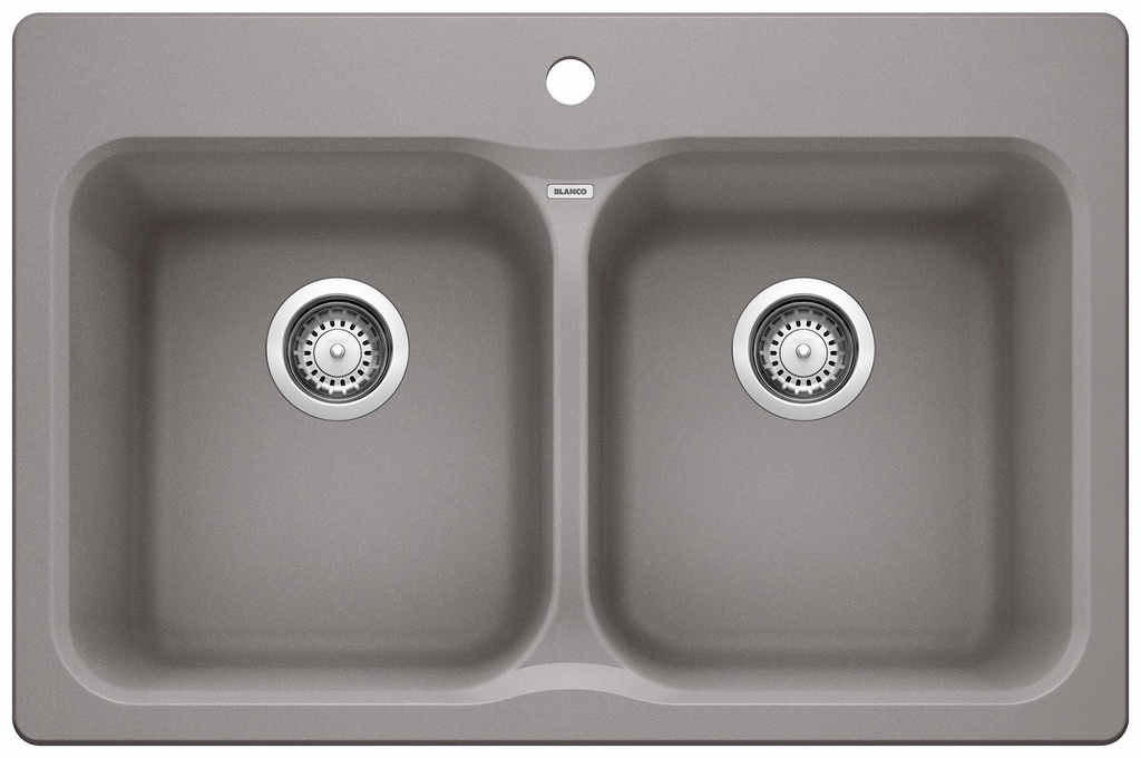 Vision 210 2 Bowl Drop-In Silgranit Sink