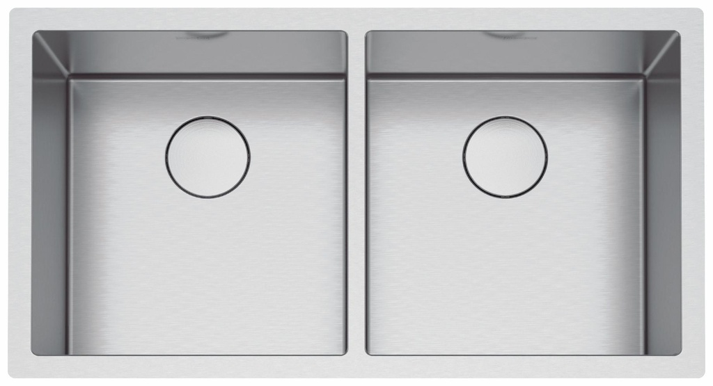 Professional 2 Series 35-1/2" 2 Bowl Undermount Kitchen Sink, Includes Accessories