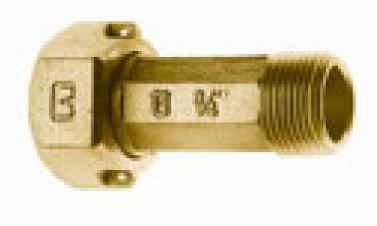 N/L STRGT MTR CPLG - 5/8" MTR SWL NUT X 1/2" MIP