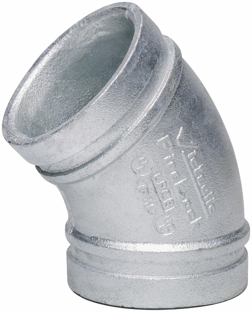 6" 45 Elbow Galvanized FireLock 003
